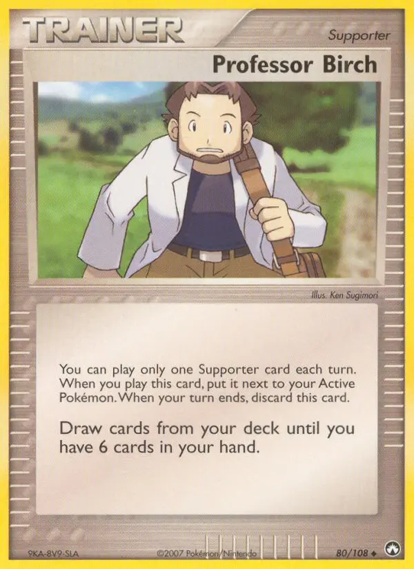 Professor Birch Uncommon rarity Power Keepers Pokémon card price — $3.13
