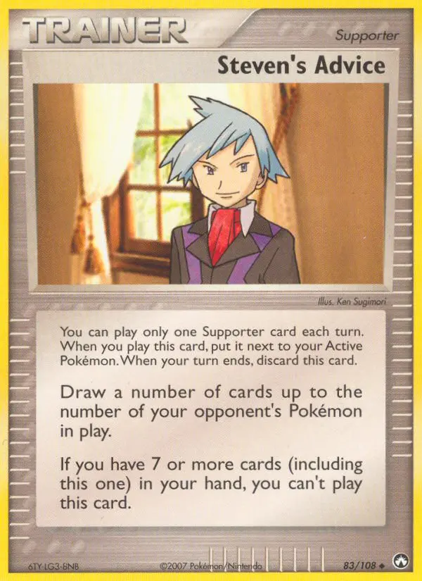 Steven's Advice Uncommon rarity Power Keepers Pokémon card price — $12.99