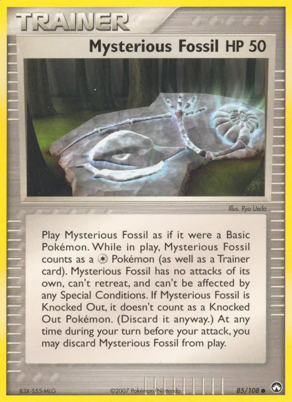 Mysterious Fossil Common rarity Power Keepers Pokémon card price — $3.14