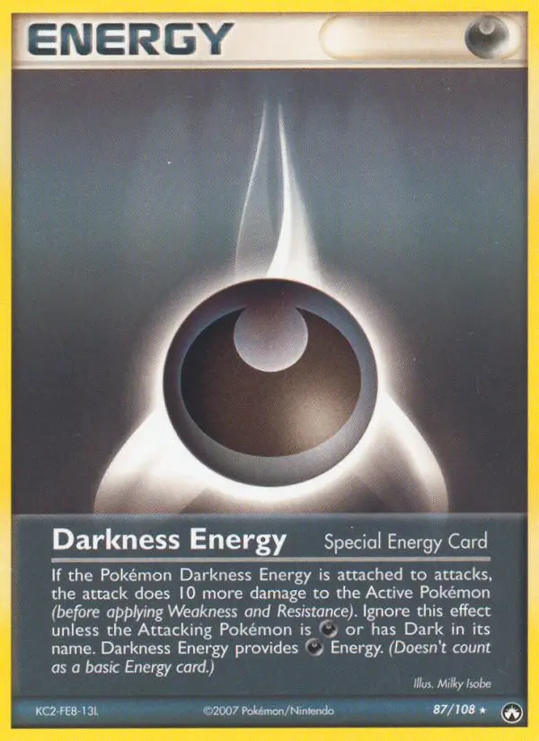 Darkness Energy Rare rarity Power Keepers Pokémon card price — $3.06