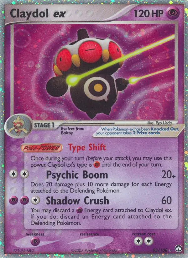 Claydol ex Rare rarity Power Keepers Pokémon card price — $76.04
