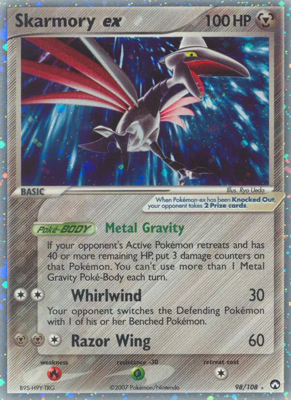 Skarmory ex Rare rarity Power Keepers Pokémon card price — $72.28