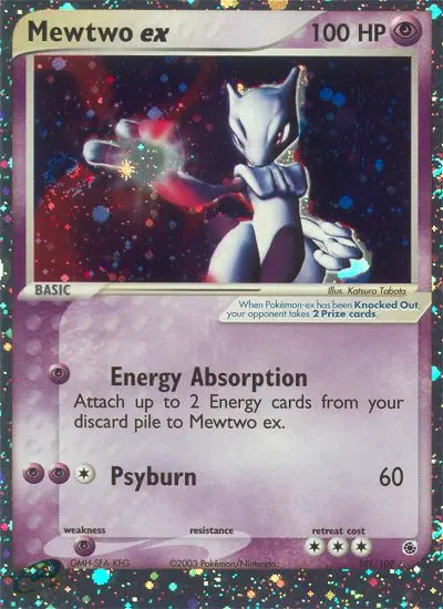 Mewtwo ex Rare rarity Ruby & Sapphire Pokémon card price — $340.92