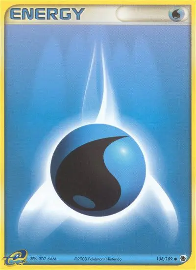 Water Energy Common rarity Ruby & Sapphire Pokémon card price — $27.84