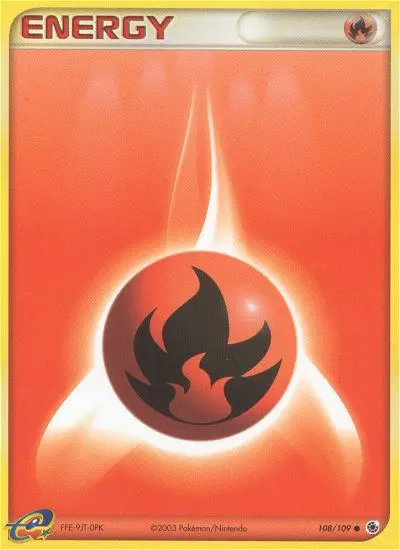 Fire Energy Common rarity Ruby & Sapphire Pokémon card price — $12.09