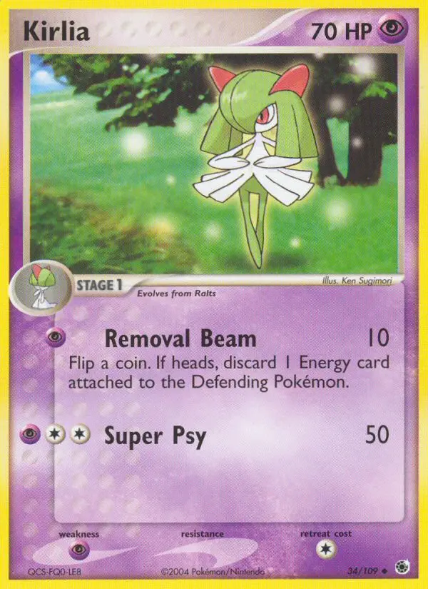 Kirlia Uncommon rarity Ruby & Sapphire Pokémon card price — $20.08