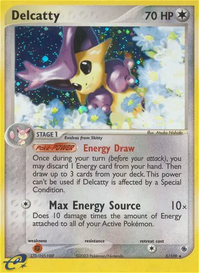 Delcatty Rare rarity Ruby & Sapphire Pokémon card price — $33.66