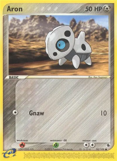 Aron Common rarity Ruby & Sapphire Pokémon card price — $11.45