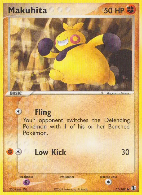 Makuhita Common rarity Ruby & Sapphire Pokémon card price — $3.33