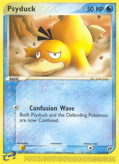Psyduck Common rarity Sandstorm Pokémon card price — $226.56