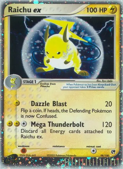 Raichu ex Rare rarity Sandstorm Pokémon card price — $267.89