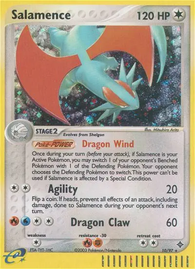Salamence Rare rarity Dragon Pokémon card price — $321.06