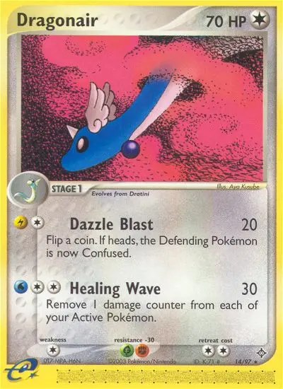Dragonair Rare rarity Dragon Pokémon card price — $47.50