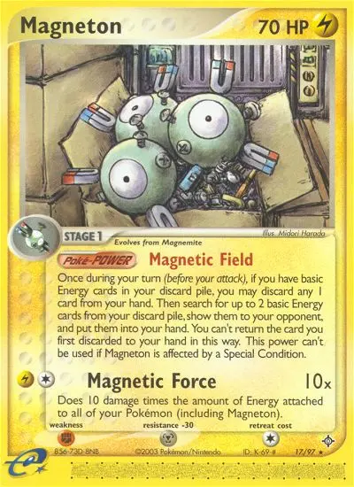Magneton Rare rarity Dragon Pokémon card price — $39.99