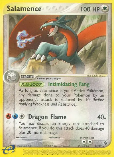 Salamence Rare rarity Dragon Pokémon card price — $38.29
