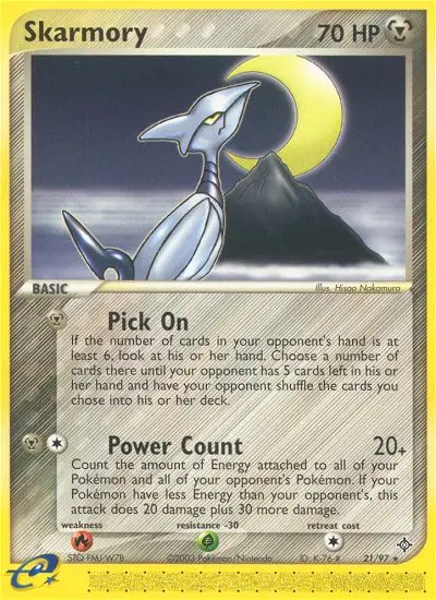 Skarmory Rare rarity Dragon Pokémon card price — $30.84