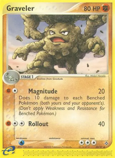 Graveler Uncommon rarity Dragon Pokémon card price — $10.60