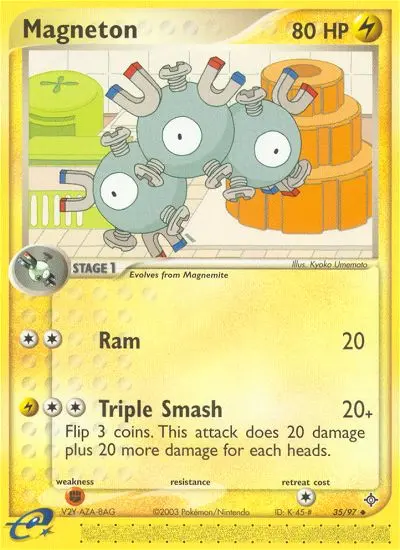 Magneton Uncommon rarity Dragon Pokémon card price — $28.53