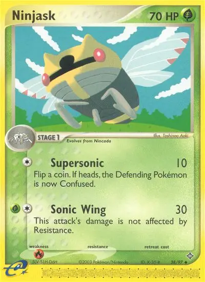 Ninjask Uncommon rarity Dragon Pokémon card price — $9.80