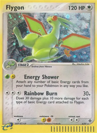 Flygon Rare rarity Dragon Pokémon card price — $61.53