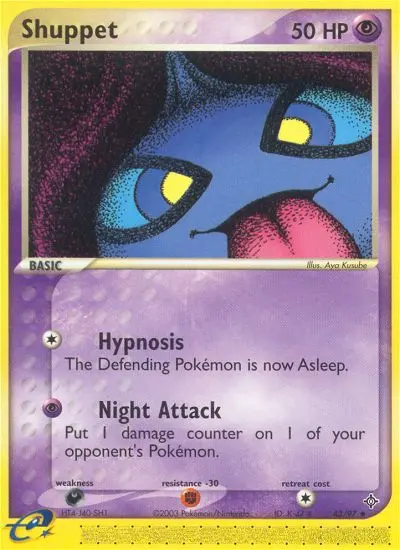 Shuppet Uncommon rarity Dragon Pokémon card price — $79.99