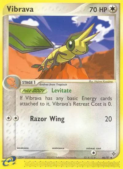 Vibrava Uncommon rarity Dragon Pokémon card price — $24.60