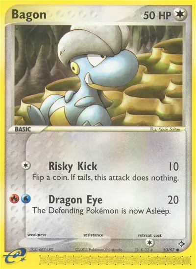 Bagon Common rarity Dragon Pokémon card price — $8.36