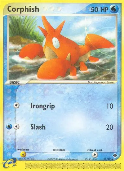 Corphish Common rarity Dragon Pokémon card price — $5.13