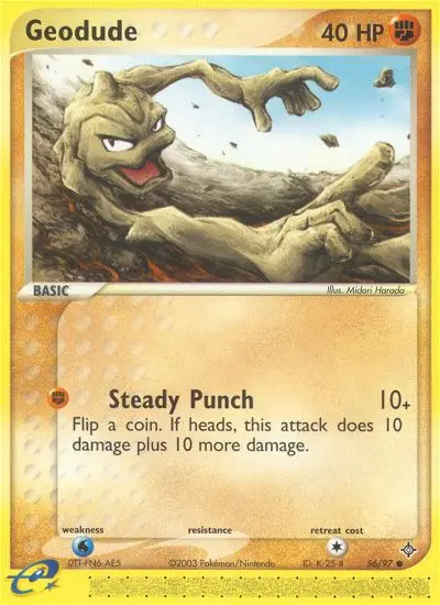 Geodude Common rarity Dragon Pokémon card price — $7.06