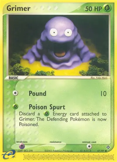 Grimer Common rarity Dragon Pokémon card price — $39.05