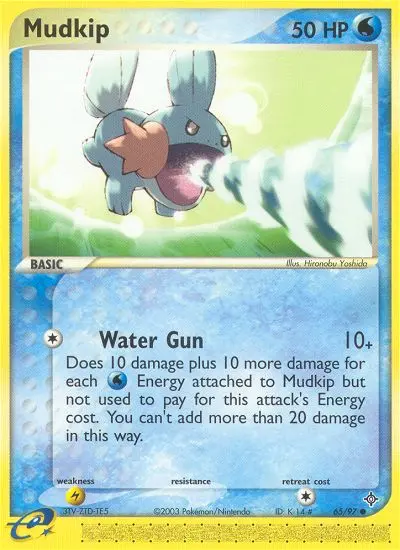 Mudkip Common rarity Dragon Pokémon card price — $72.87
