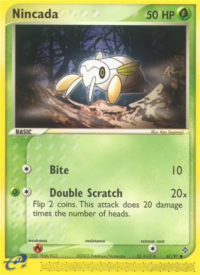 Nincada Common rarity Dragon Pokémon card price — $3.84