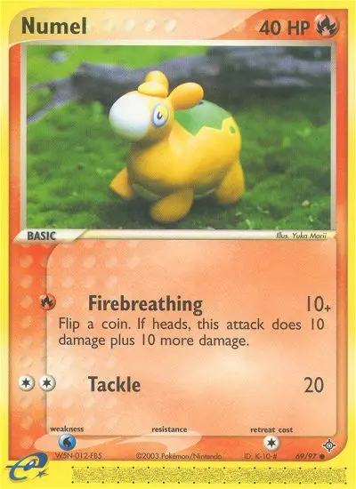 Numel Common rarity Dragon Pokémon card price — $11.78