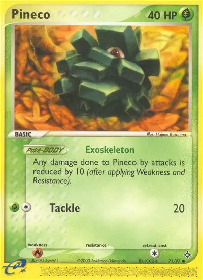 Pineco Common rarity Dragon Pokémon card price — $4.59