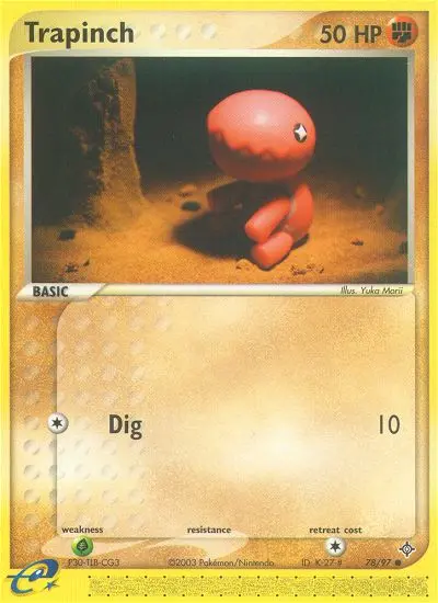Trapinch Common rarity Dragon Pokémon card price — $29.09