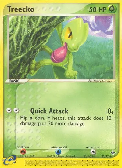 Treecko Common rarity Dragon Pokémon card price — $32.03