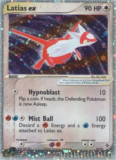 Latias ex Rare rarity Dragon Pokémon card price — $177.00