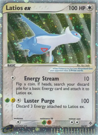 Latios ex Rare rarity Dragon Pokémon card price — $280.26