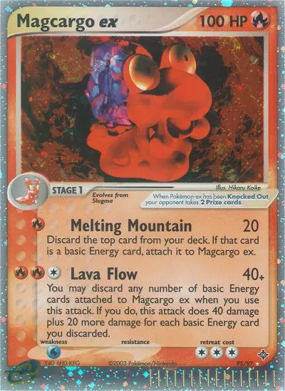 Magcargo ex Rare rarity Dragon Pokémon card price — $82.21