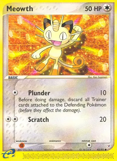 Meowth Common rarity Team Magma vs Team Aqua Pokémon card price — $57.51