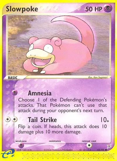 Slowpoke Common rarity Team Magma vs Team Aqua Pokémon card price — $48.89
