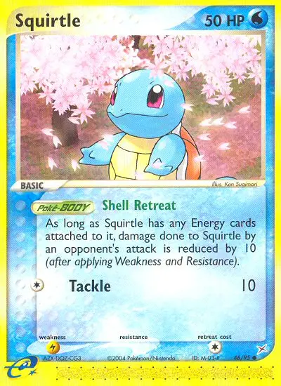 Squirtle Common rarity Team Magma vs Team Aqua Pokémon card price — $250.00