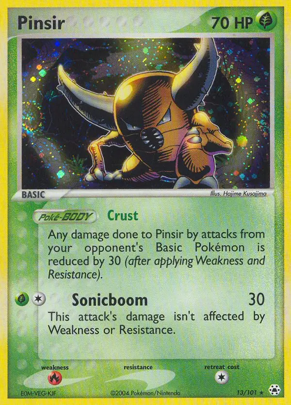 Pinsir Rare rarity Hidden Legends Pokémon card price — $21.63