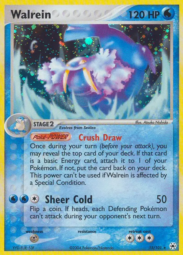 Walrein Rare rarity Hidden Legends Pokémon card price — $99.69
