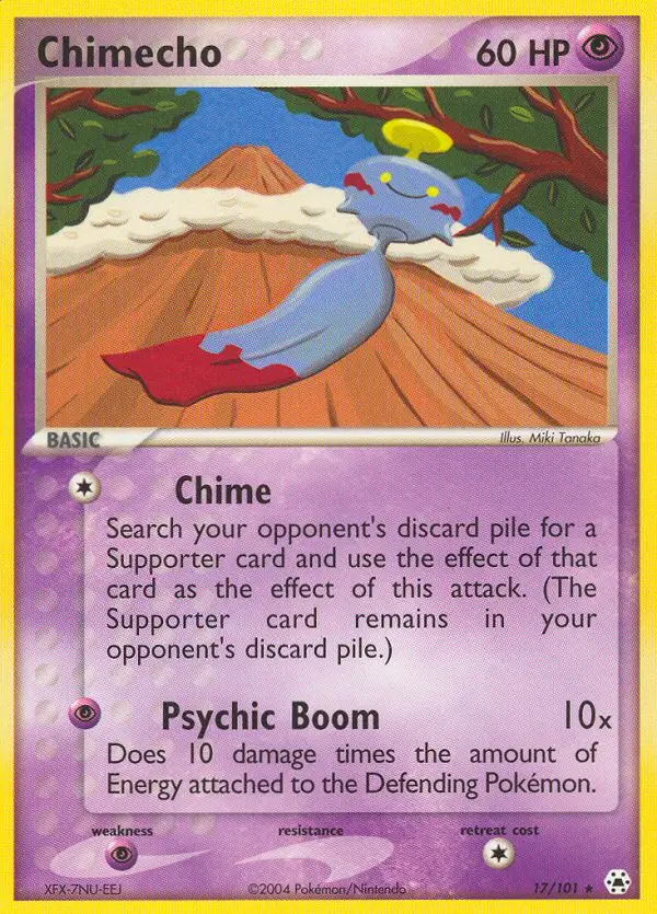 Chimecho Rare rarity Hidden Legends Pokémon card price — $5.51