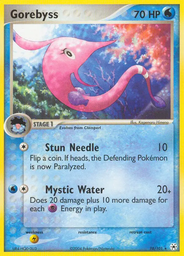 Gorebyss Rare rarity Hidden Legends Pokémon card price — $14.99
