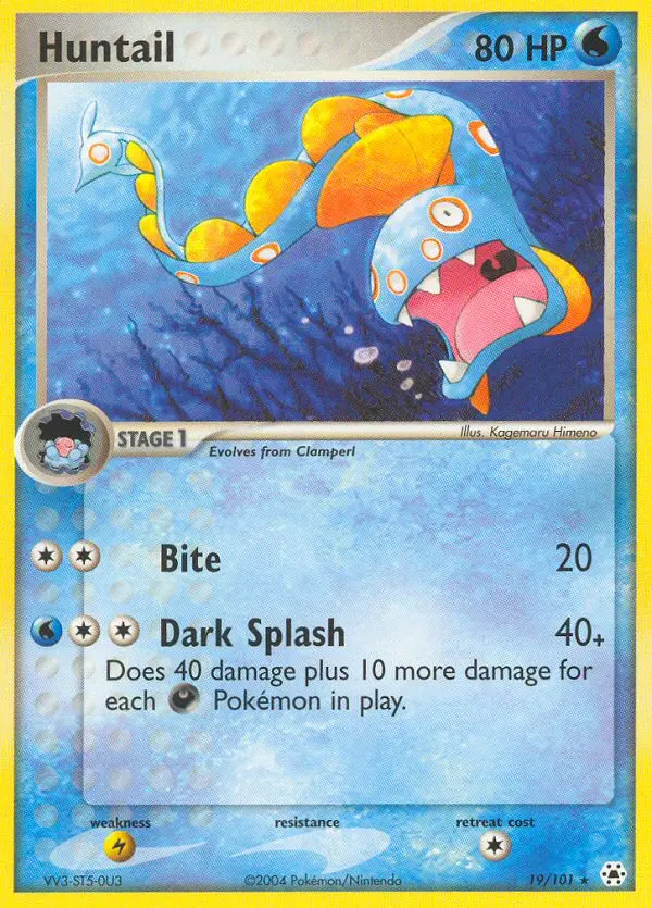 Huntail Rare rarity Hidden Legends Pokémon card price — $10.16
