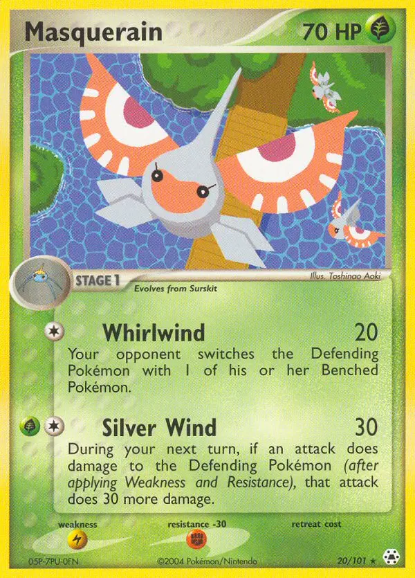Masquerain Rare rarity Hidden Legends Pokémon card price — $12.66
