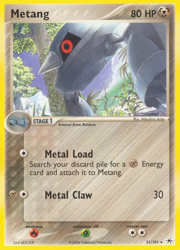 Metang Rare rarity Hidden Legends Pokémon card price — $10.24