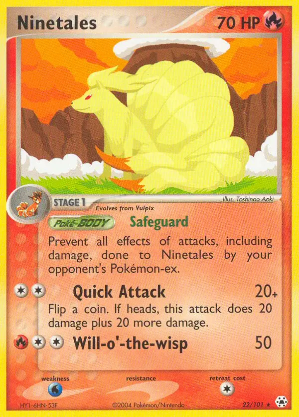 Ninetales Rare rarity Hidden Legends Pokémon card price — $71.55